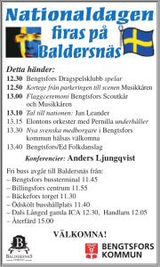 Nationaldagen firas på Baldersnäs