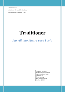 Traditioner - DiVA portal