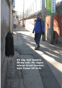 På väg mot dagens första mål. På vägen missar Ernst