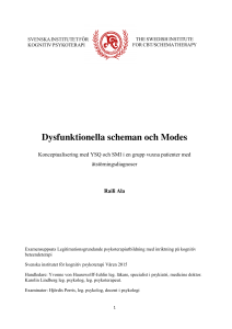 Dysfunktionella scheman och Modes