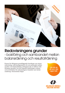 Redovisningens grunder