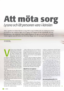 Lyssna och låt personen vara i känslan