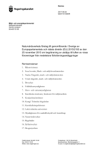 Naturvårdsverkets förslag till genomförande i