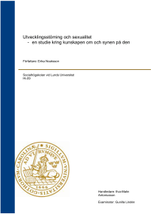 Utvecklingsstörning och sexualitet