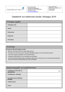 Datateknik och elektronisk handel i företagen 2016
