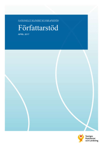 Författarstöd - Sveriges Kommuner och Landsting