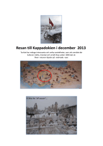 Resan till Kappadokien i december 2013