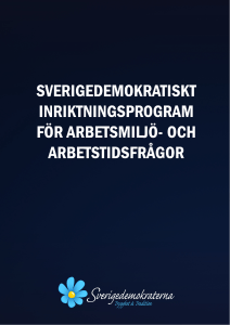 inriktningsprogram - Sverigedemokraterna