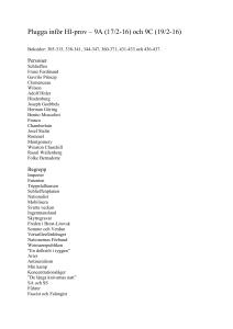Plugga inför HI – 9ACVT16 - Matteusskolan – Veckobrev/blogg