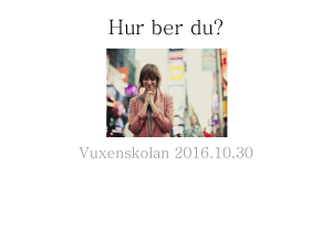 Hur ber du? - Husbykyrkan