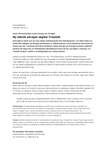Ny teknik skrapar digital Trisslott