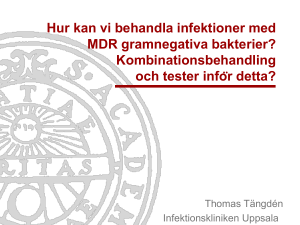 Hur kan vi behandla infektioner med MDR gramnegativa bakterier