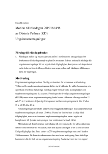 201516KD591 Ungdomsmottagningar