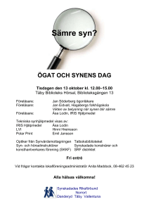 Sämre syn?