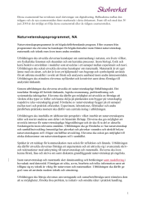 Naturvetenskapsprogrammet, NA