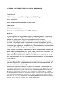 ansökan om projektmedel till finsam nedansiljan