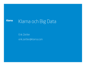 Klarna och Big Data