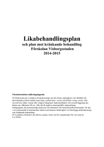 Likabehandlingsplan