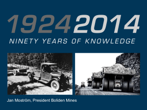 Jan Moström, President Boliden Mines