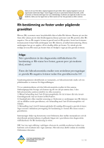 Rh-bestämning av foster under pågående graviditet