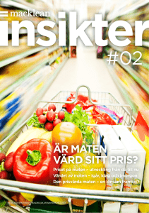 Macklean Insikter #2 - Är maten värd sitt pris?