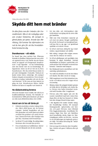 Skydda dig mot brand