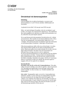 Omvårdnadsaspekter i demensvården
