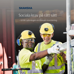 Sociala krav på rätt sätt