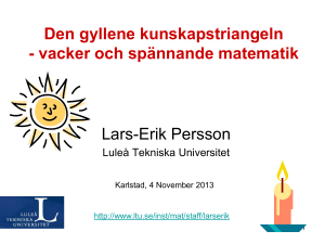 Slide 1 - Luleå tekniska universitet