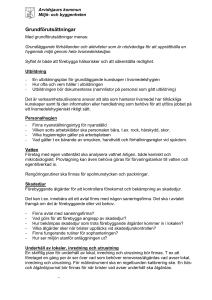 Egenkontrollprogram för storhushåll