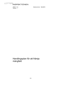 Handlingsplan för att främja mångfald