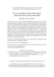 Den sensovjetiska sociala mobiliseringen: neformaly