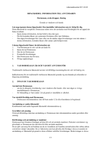 Dormeasan orala droppar, lösning