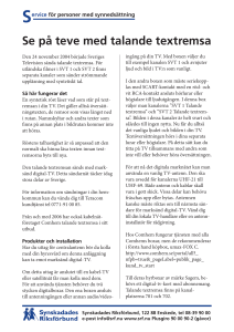 Talande textremsa - Synskadades Riksförbund