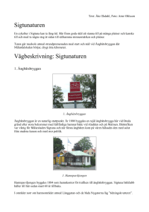 Sigtunaturen Vägbeskrivning: Sigtunaturen