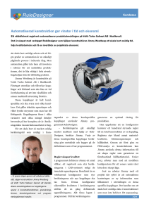 RuleDesigner Kundcase - Voith