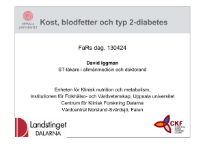 Kost, blodfetter och typ 2