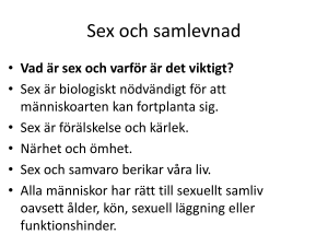 Sex och Samlevnad