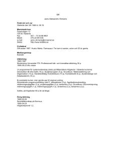 CV Janis Aleksandrs Vikmanis Född när och var