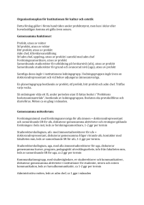 Organisationsplan för Institutionen för kultur och estetik Detta förslag