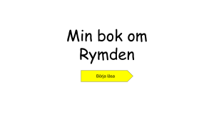 Min rymdenbok – August Törnqvist Franco De Castro