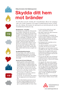 Skydda ditt hem mot bränder