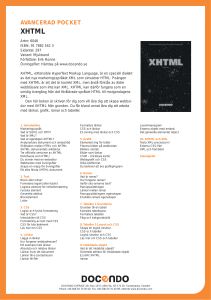 avancerad pocket xhtml