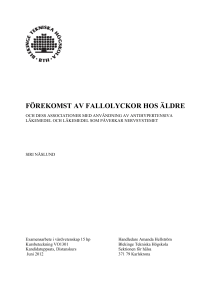 förekomst av fallolyckor hos äldre