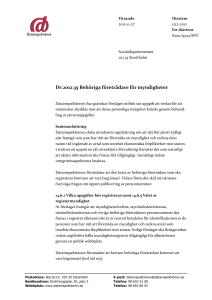 Ds 2012:35 Behöriga företrädare för myndigheter