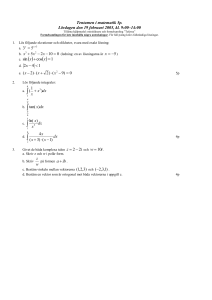 Tentamen i tillämpad matematik 5p
