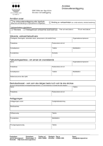Anmälan dricksvattenanläggning