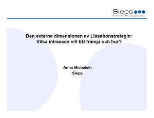 Lissabon och transnationell policy konvergens