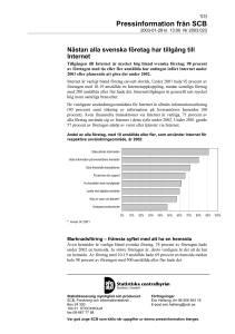 Pressinformation från SCB