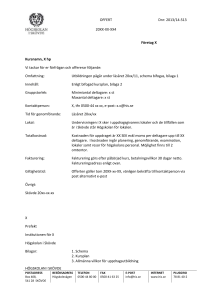 OFFERT Dnr: 2013/14-513 20XX-XX